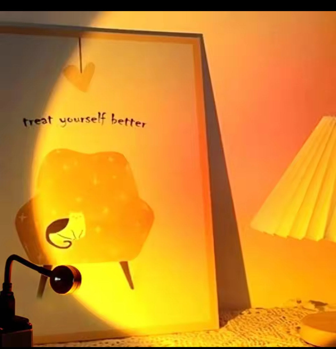 "Sunset Dreamy Light projection lamp"