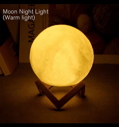 "🌙 Mini Aesthetic Moon Lamp – Cozy Night Glow Light"
