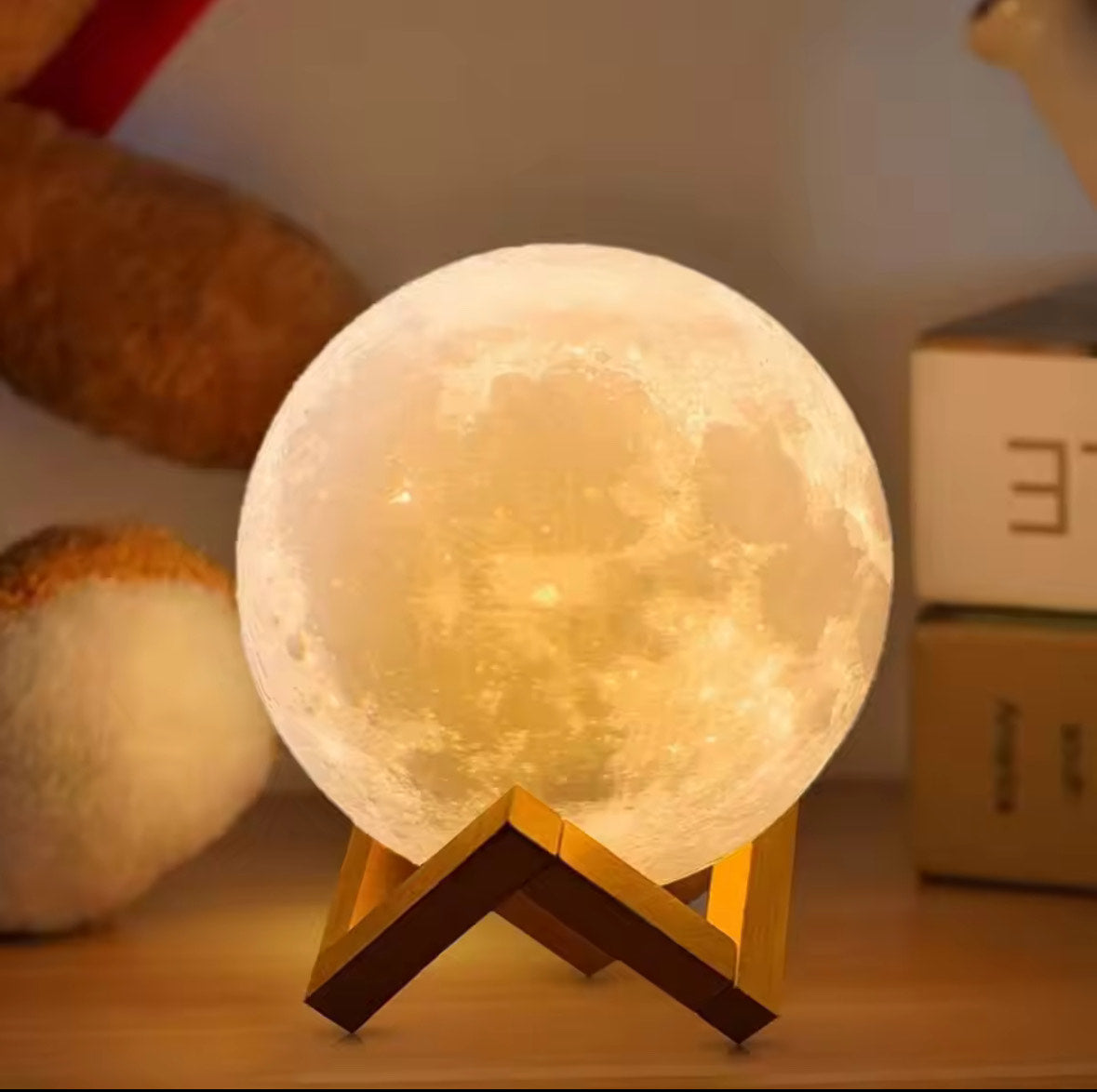"🌙 Mini Aesthetic Moon Lamp – Cozy Night Glow Light"