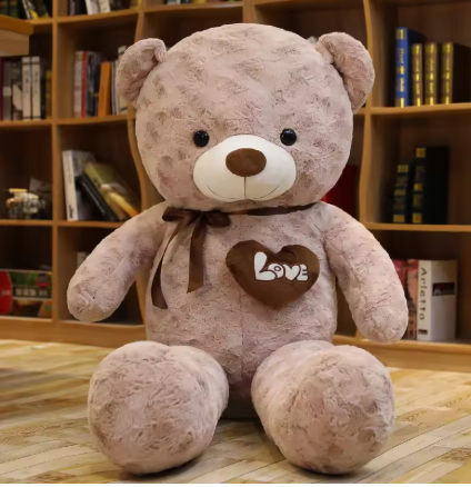 Giant Tie Teddy Bear Plush (60–120cm) – The Perfect Hug Buddy!