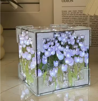 Soft Glow Tulip Lamp – Aesthetic Room Light